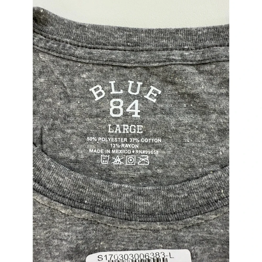 Blue 84 Gonzaga Bulldogs Mens Large Long Sleeve Tee Shirt Heather Grey NEW